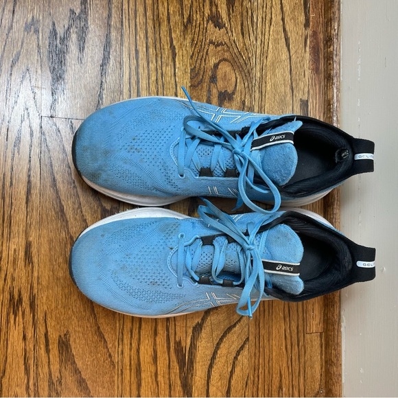 ASICS Blue Gel Nimbus 26 Running Shoes - Picture 3 of 5